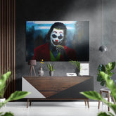 Joker Brushed Aluminium Dibond Wall Art.